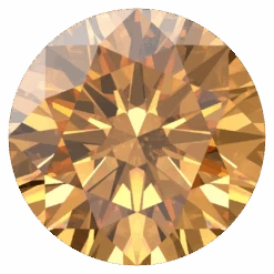 Swarovski Zirconia Round Pure Brilliance Cut Amber(Swarovski Cubic Zirconia Round Pure Brilliance Cut Amber)