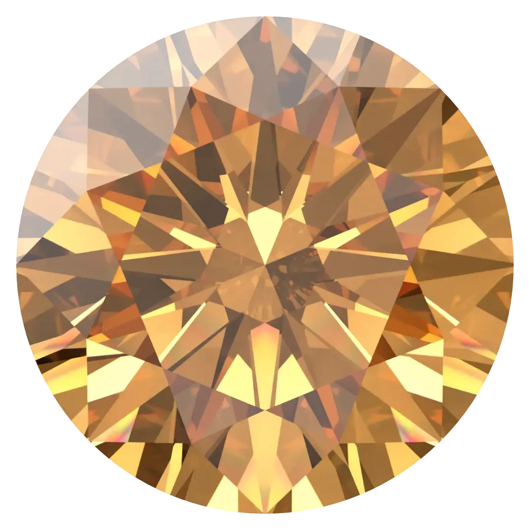 Swarovski Zirconia Round Pure Brilliance Cut Amber(Swarovski Cubic Zirconia Round Pure Brilliance Cut Amber) 3 Swarovski Zirconia Round Pure Brilliance Cut Amber(Swarovski Cubic Zirconia Round Pure Brilliance Cut Amber)