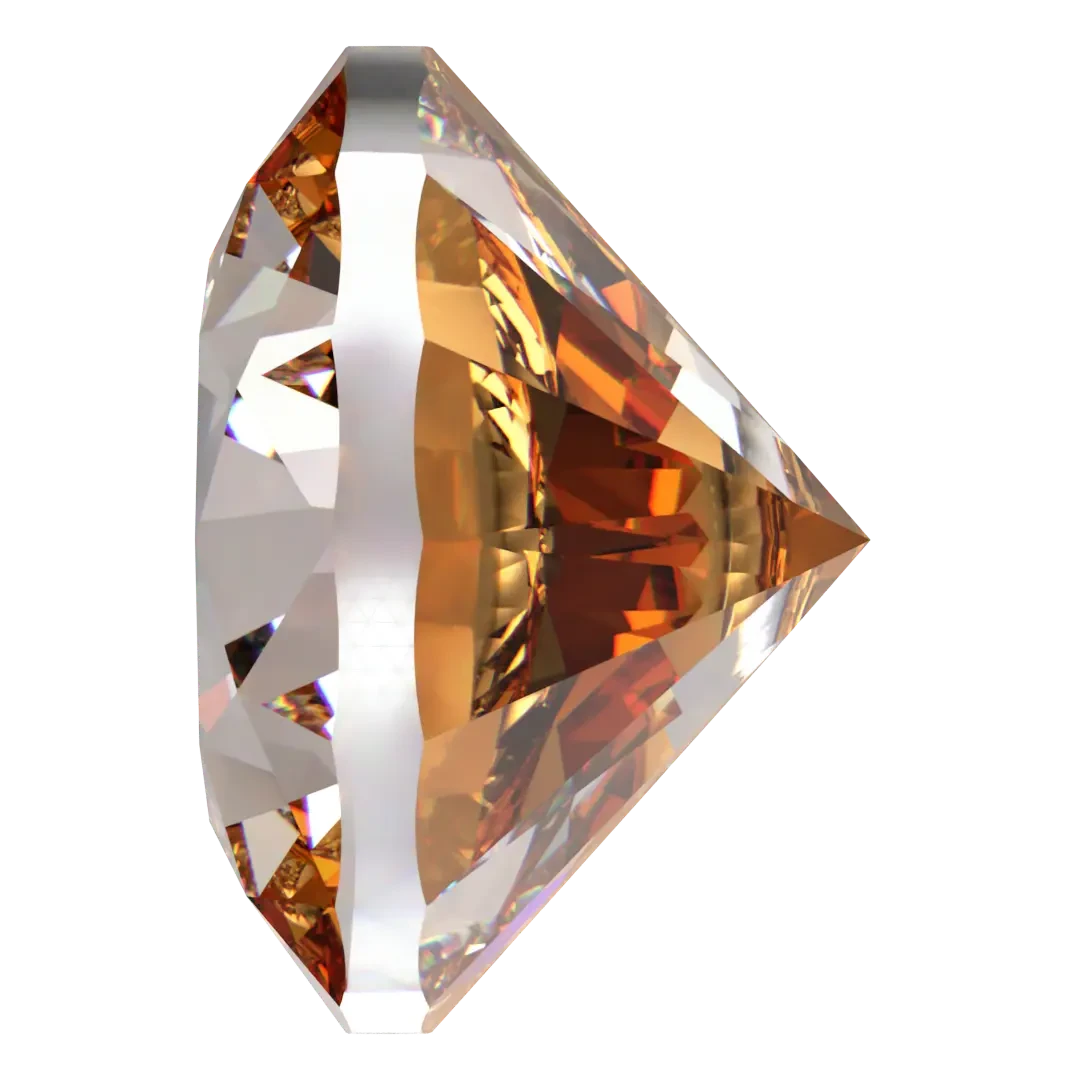 Swarovski Zirconia Round Pure Brilliance Cut Amber(Swarovski Cubic Zirconia Round Pure Brilliance Cut Amber) 5 Swarovski Zirconia Round Pure Brilliance Cut Amber(Swarovski Cubic Zirconia Round Pure Brilliance Cut Amber) - Image 3