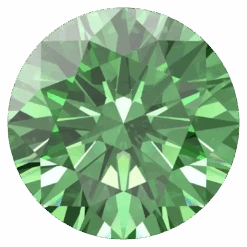Swarovski Zirconia Round Pure Brilliance Cut Fancy Green(Swarovski Cubic Zirconia Round Pure Brilliance Cut Fancy Green)