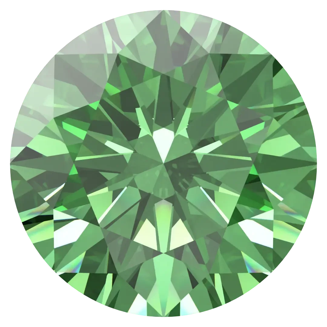 Swarovski Zirconia Round Pure Brilliance Cut Fancy Green(Swarovski Cubic Zirconia Round Pure Brilliance Cut Fancy Green) 3 Swarovski Zirconia Round Pure Brilliance Cut Fancy Green(Swarovski Cubic Zirconia Round Pure Brilliance Cut Fancy Green)