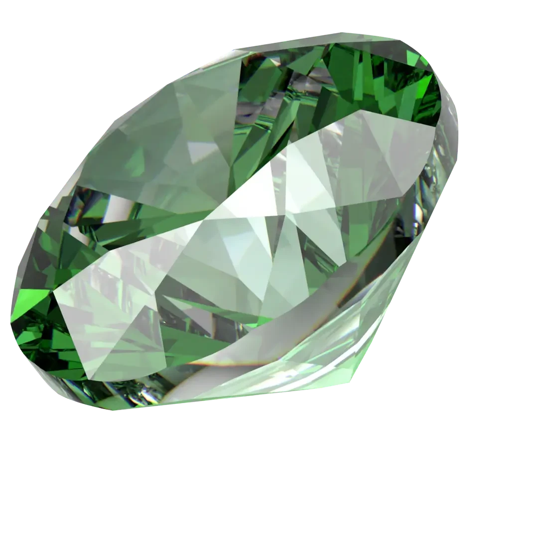 Swarovski Zirconia Round Pure Brilliance Cut Fancy Green(Swarovski Cubic Zirconia Round Pure Brilliance Cut Fancy Green) 4 Swarovski Zirconia Round Pure Brilliance Cut Fancy Green(Swarovski Cubic Zirconia Round Pure Brilliance Cut Fancy Green) - Image 2