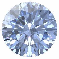 Swarovski Zirconia Round Pure Brilliance Cut Fancy Light Blue(Swarovski Cubic Zirconia Round Pure Brilliance Cut Fancy Light Blue)