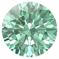 Swarovski Zirconia Round Pure Brilliance Cut Fancy Light Green(Swarovski Cubic Zirconia Round Pure Brilliance Cut Fancy Light Green)