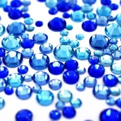 Estella Flat Back Crystals Non Hotfix Mix Sky Blue(Estella Sky Blue Mix Of Estella Flatback Crystals Non Hotfix)