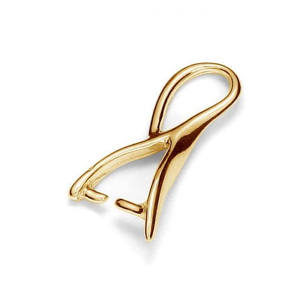 Gold Plated (24k) Leaf Bail(Gold Plated 24k Leaf Bail) 3 Gold Plated (24k) Leaf Bail(Gold Plated 24k Leaf Bail)