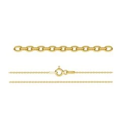 Gold Plated (24k) Sterling Silver Trace Chain(24k Gold Plated Sterling Silver Jewellery Findings Chains)