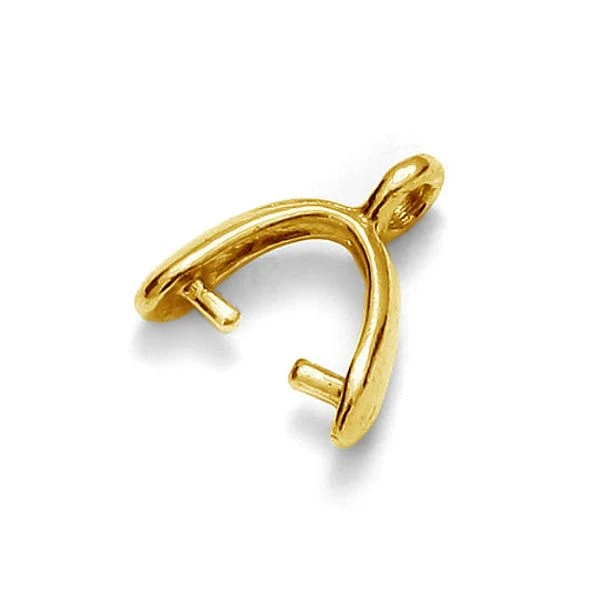 Gold Plated (24k) Stirrup Bail 11mm(Gold Plated 24k Pendant Stirrup Bail) 3 Gold Plated (24k) Stirrup Bail 11mm(Gold Plated 24k Pendant Stirrup Bail)
