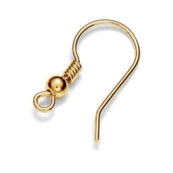 Gold Plated Fish Hook Earwires(Gold Plated Earwires)