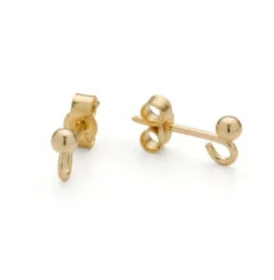 Gold Plated Post & Scroll Earwires(Gold Plated Post Scroll Earwires)