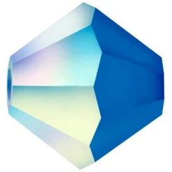 Preciosa Beads Bicone Capri Blue Matte AB(Preciosa Bicone Beads Capri Blue Matte Ab)