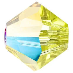 Preciosa Beads Bicone Citrine Glitter(Preciosa Bicone Beads Citrine Glitter)