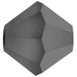 Preciosa Beads Bicone Jet Hematite Fully Coated(Preciosa Bicone Beads Jet Hematite Fully Coated)