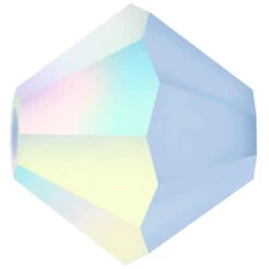 Preciosa Beads Bicone Light Sapphire Matte AB(Preciosa Bicone Beads Light Sapphire Matte Ab)