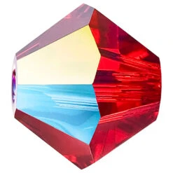 Preciosa Beads Bicone Light Siam Glitter(Preciosa Bicone Beads Light Siam Glitter)