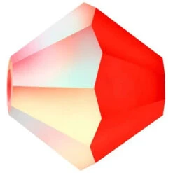 Preciosa Beads Bicone Light Siam Matte AB(Preciosa Bicone Beads Light Siam Matte Ab)