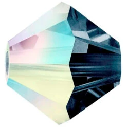 Preciosa Beads Bicone Montana AB(Preciosa Bicone Beads Montana Ab)