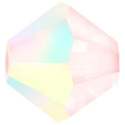 Preciosa Beads Bicone Rose Opal AB(Preciosa Bicone Beads Rose Opal Ab)