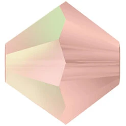 Preciosa Beads Bicone Rose Peach Matte AB(Preciosa Beads Bicone Rose Peach Matte Ab)