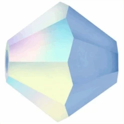 Preciosa Beads Bicone Sapphire Matte AB(Preciosa Bicone Beads Sapphire Matte Ab)