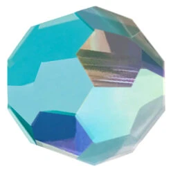 Preciosa Beads Round Turquoise AB(Preciosa Round Beads Turquoise Ab)