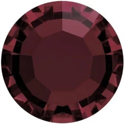 Preciosa Chatons Channel Round Stones Burgundy UNFOILED(Preciosa Channel Chatons Burgundy Unfoiled)