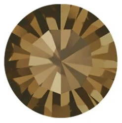 Preciosa Chatons Round Stones Smoked Topaz(Preciosa Chatons Smoked Topaz)