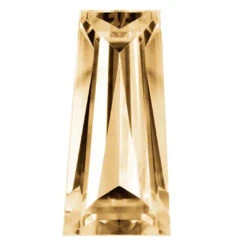 Preciosa Cubic Zirconia Baguette Tapered Cut Champagne(Preciosa Cubic Zirconia Tapered Baguette Cut Champagne)