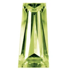 Preciosa Cubic Zirconia Baguette Tapered Cut Peridot(Preciosa Cubic Zirconia Tapered Baguette Cut Peridot)
