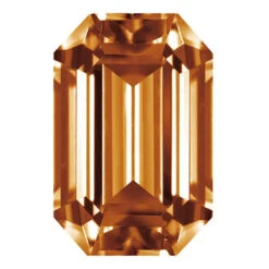 Preciosa Cubic Zirconia Octagon Step Cut Brown(Preciosa Cubic Zirconia Octagon Step Cut Brown)