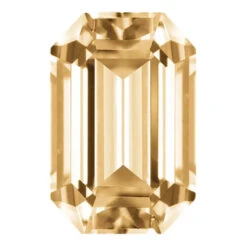 Preciosa Cubic Zirconia Octagon Step Cut Champagne(Preciosa Cubic Zirconia Octagon Step Cut Champagne)