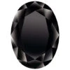 Preciosa Cubic Zirconia Oval Diamond Cut Black(Preciosa Cubic Zirconia Oval Diamond Cut Black) -BlueStreak Crystal Shop Preciosa Cubic Zirconia Oval Diamond Cut Black