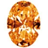 Preciosa Cubic Zirconia Oval Diamond Cut Orange(Preciosa Cubic Zirconia Oval Diamond Cut Orange) -BlueStreak Crystal Shop Preciosa Cubic Zirconia Oval Diamond Cut Orange