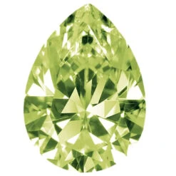 Preciosa Cubic Zirconia Pear Diamond Cut Peridot(Preciosa Cubic Zirconia Pear Diamond Cut Peridot)