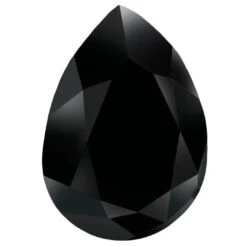 Preciosa Fancy Stones Baroque Pear Jet UNFOILED(Preciosa Fancy Stones Baroque Pear 301 Jet)
