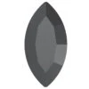 Preciosa Fancy Stones Navette Jet UNFOILED(Preciosa Fancy Stones Navette Jet Unfoiled) -BlueStreak Crystal Shop Preciosa Fancy Stones Navette Jet UNFOILED