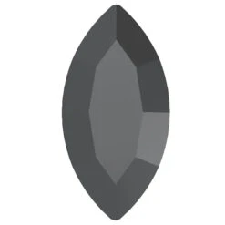 Preciosa Fancy Stones Navette Jet UNFOILED(Preciosa Fancy Stones Navette Jet Unfoiled)