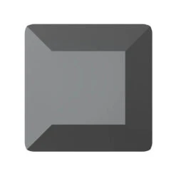 Preciosa Fancy Stones Square Jet Hematite UNFOILED(Preciosa Fancy Stones Square Jet Hematite Unfoiled)