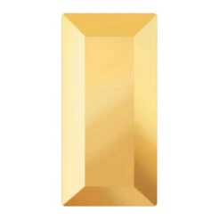 Preciosa Flat Back Crystals Non Hotfix Baguette (MAXIMA) Crystal Aurum(Preciosa Flatback Crystals Non Hotfix Baguette Crystal Aurum)