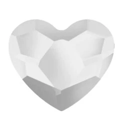 Preciosa Hotfix Flat Back Crystals Heart (MAXIMA) Crystal(Preciosa Flatback Crystals Hotfix Heart Crystal)