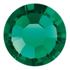 Preciosa Flat Back Crystals Non Hotfix (MAXIMA) Emerald(Preciosa Flatback Crystals Non Hotfix Emerald)