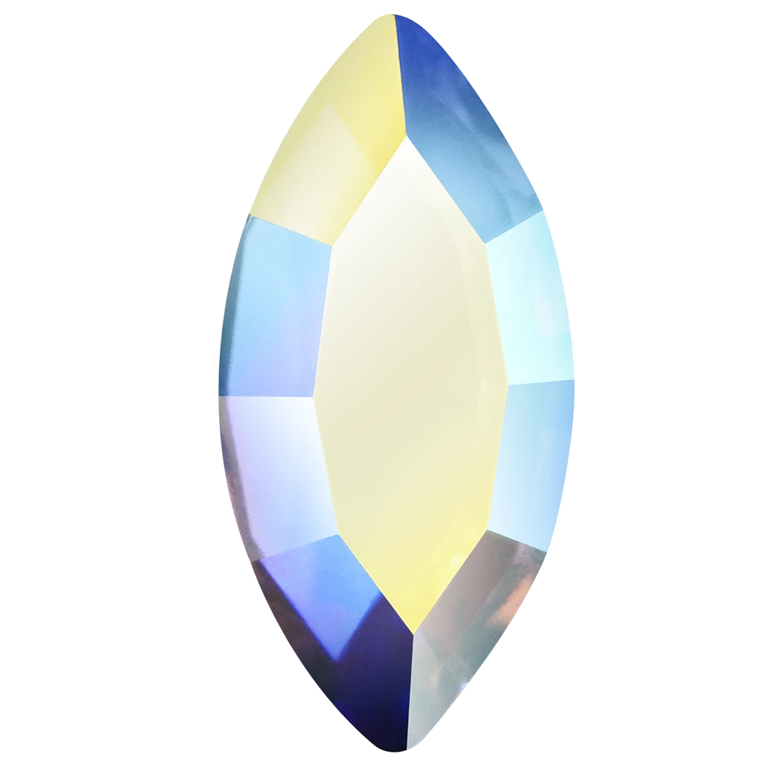 Preciosa Flat Back Crystals Non Hotfix Navette (MAXIMA) Crystal AB(Preciosa Flatback Crystals Non Hotfix Navette Crystal Ab) 3 Preciosa Flat Back Crystals Non Hotfix Navette (MAXIMA) Crystal AB(Preciosa Flatback Crystals Non Hotfix Navette Crystal Ab)
