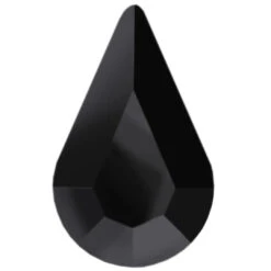 Preciosa Flat Back Crystals Non Hotfix Pear (MAXIMA) Jet UNFOILED(Preciosa Flatback Crystals Non Hotfix Pear Jet Unfoiled)