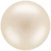 Preciosa Pearls Round (Half Drilled) Cream(Preciosa Pearls Round Half Drilled Crystal Cream Pearl)