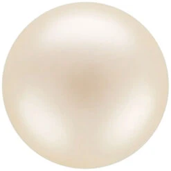 Preciosa Pearls Round (Half Drilled) Cream(Preciosa Pearls Round Half Drilled Crystal Cream Pearl)