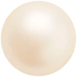 Preciosa Pearls Round (Half Drilled) Creamrose(Preciosa Pearls Round Half Drilled Crystal Creamrose Pearl)