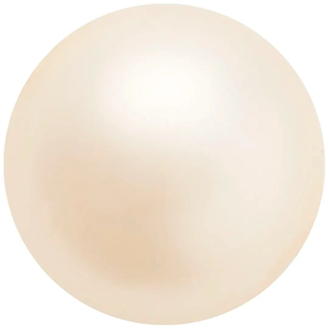Preciosa Pearls Round (Half Drilled) Creamrose(Preciosa Pearls Round Half Drilled Crystal Creamrose Pearl) 3 Preciosa Pearls Round (Half Drilled) Creamrose(Preciosa Pearls Round Half Drilled Crystal Creamrose Pearl)