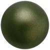 Preciosa Pearls Round (Half Drilled) Dark Green(Preciosa Pearls Round Half Drilled Crystal Dark Green Pearl) -BlueStreak Crystal Shop Preciosa Pearls Cabochon Dark Green