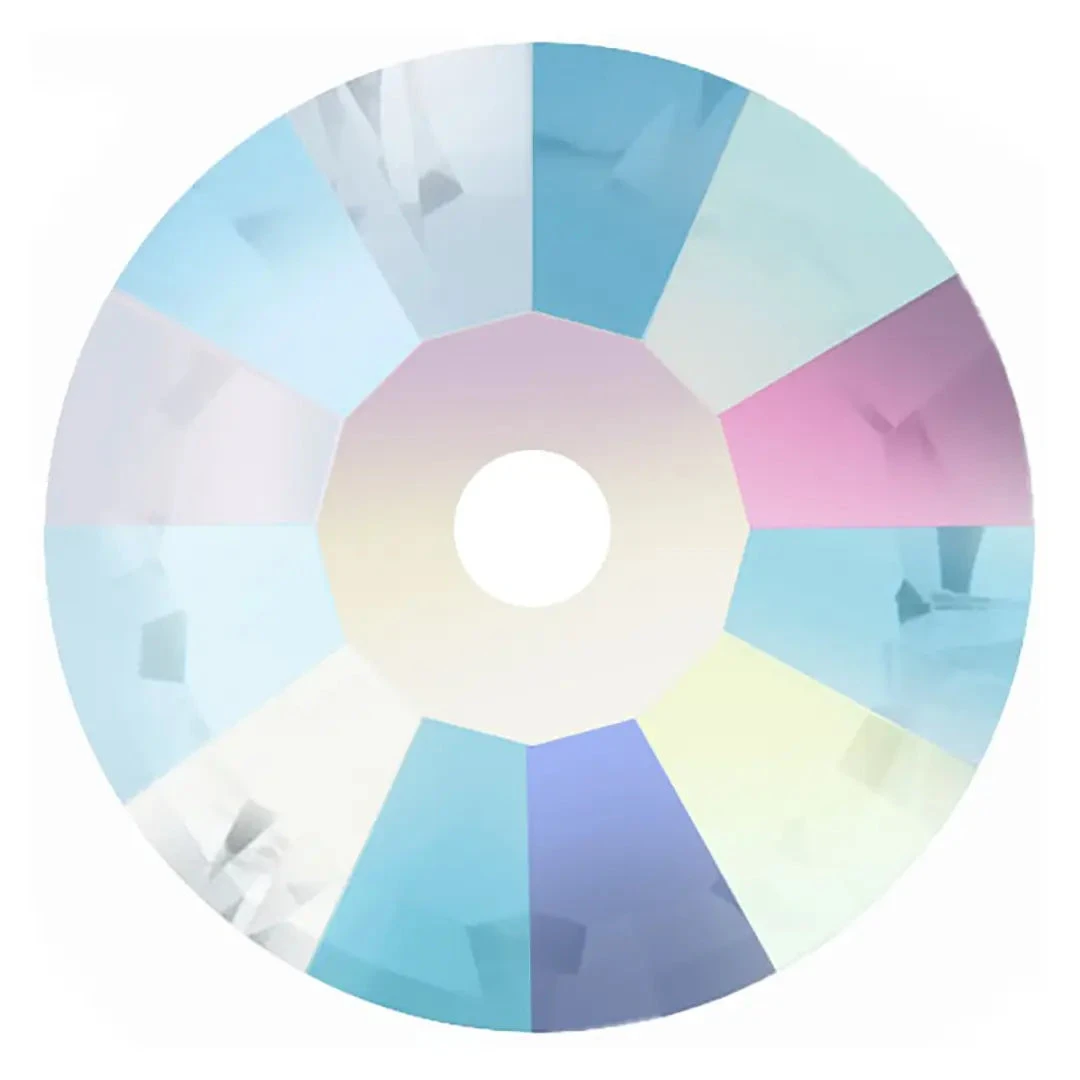 Preciosa Sew On Crystals Lochrose Crystal AB UNFOILED(Preciosa Sew On Loch Rose Crystal Ab Unfoiled) 3 Preciosa Sew On Crystals Lochrose Crystal AB UNFOILED(Preciosa Sew On Loch Rose Crystal Ab Unfoiled)