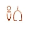 Rose Gold Plated (18k) Plated Open Leaf Bail(Rose Gold Plated 18k Plated Open Leaf Bail) 1 Rose Gold Plated (18k) Plated Open Leaf Bail(Rose Gold Plated 18k Plated Open Leaf Bail) -BlueStreak Crystal Shop Rose Gold Plated 18k Plated Open Leaf Bail